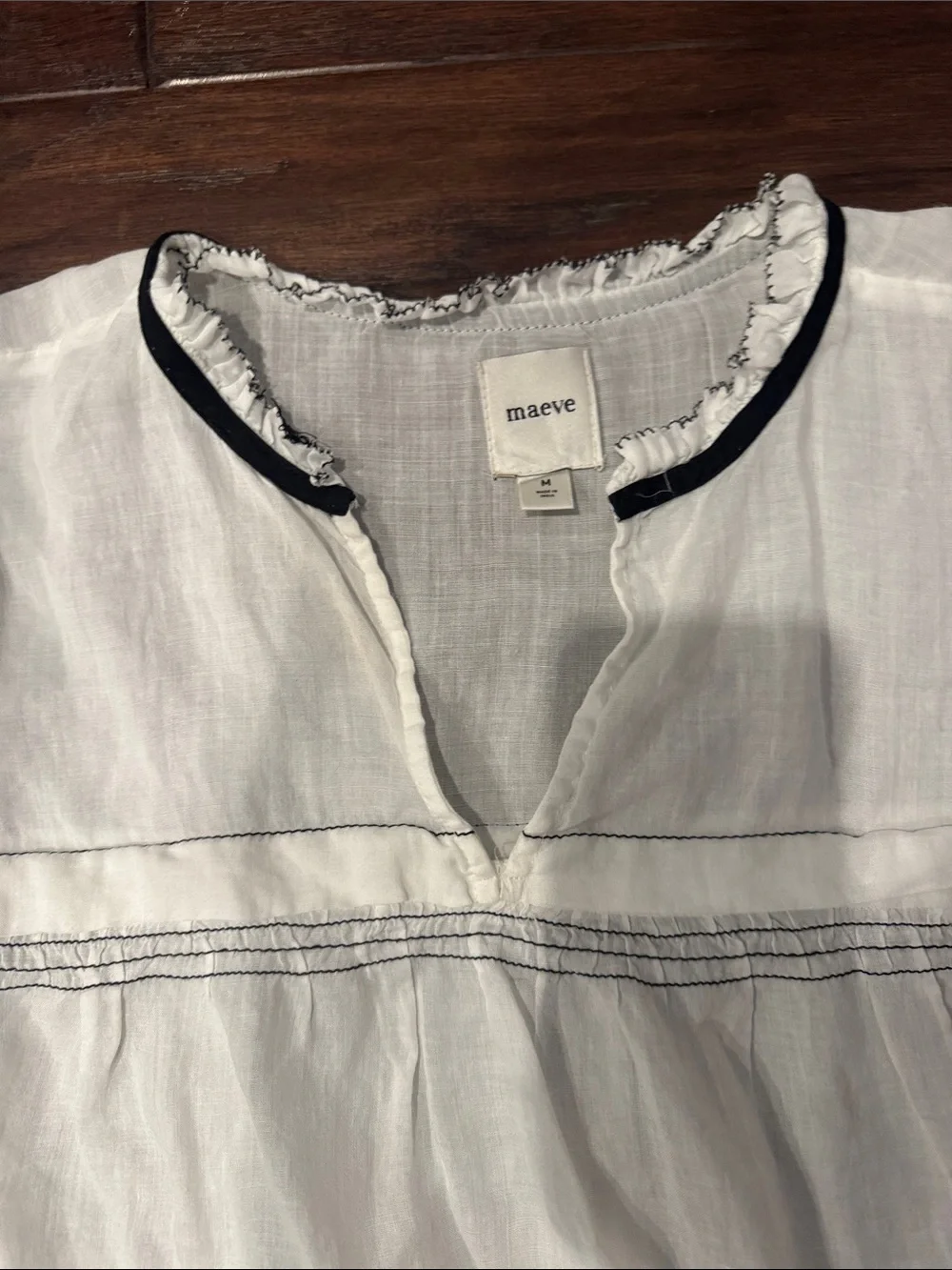 Anthropologie lightweight white